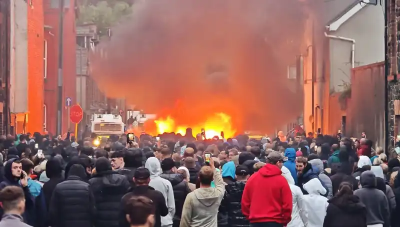 Kuzey İrlanda’da Cinsel Saldırı Protestoları: Evler Ateşe Verildi!