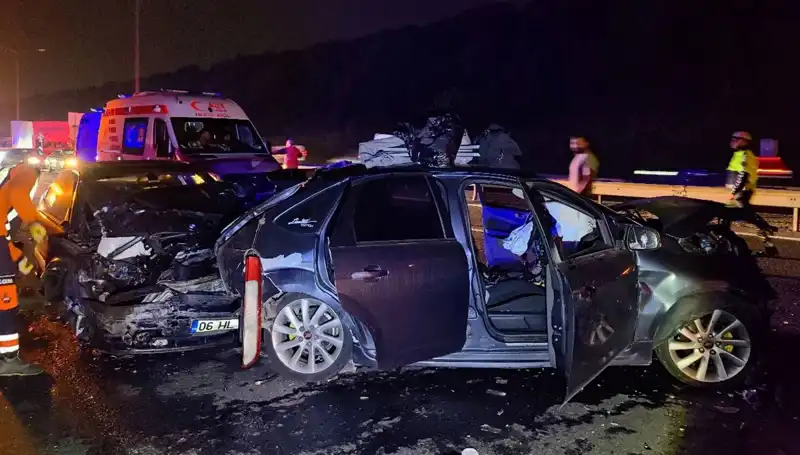 TEM Otoyolu’nda Feci Zincirleme Kaza: 7 Kişi Yaralandı