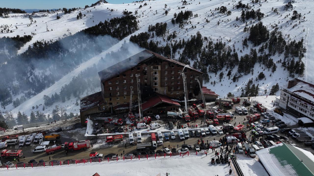 Kartalkaya'da Otel Yangınında 6 Zanlı Tutuklandı