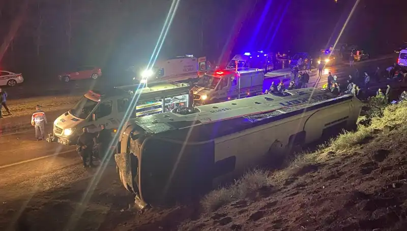 İşçi Servisi Şarampole Devrildi: Can Pazarı Ortaya Çıktı