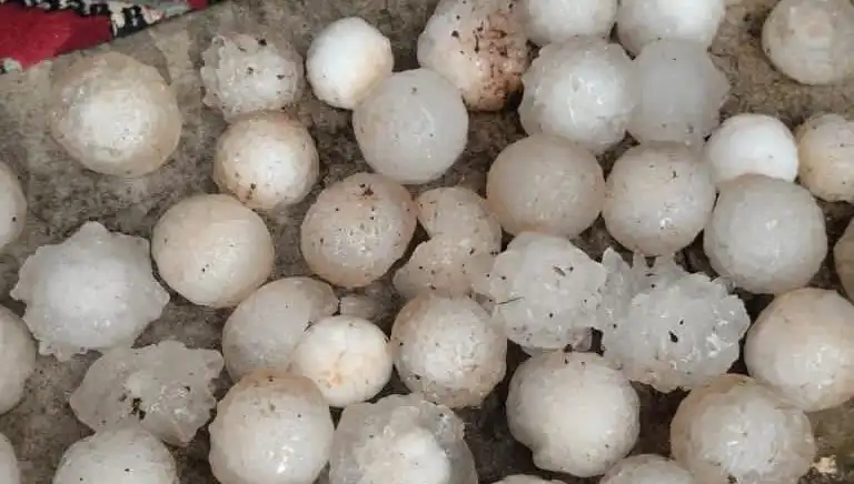 Şanlıurfa'da Kar Topu Büyüklüğünde Dolu, Şehri Beyaza Bürüdü!